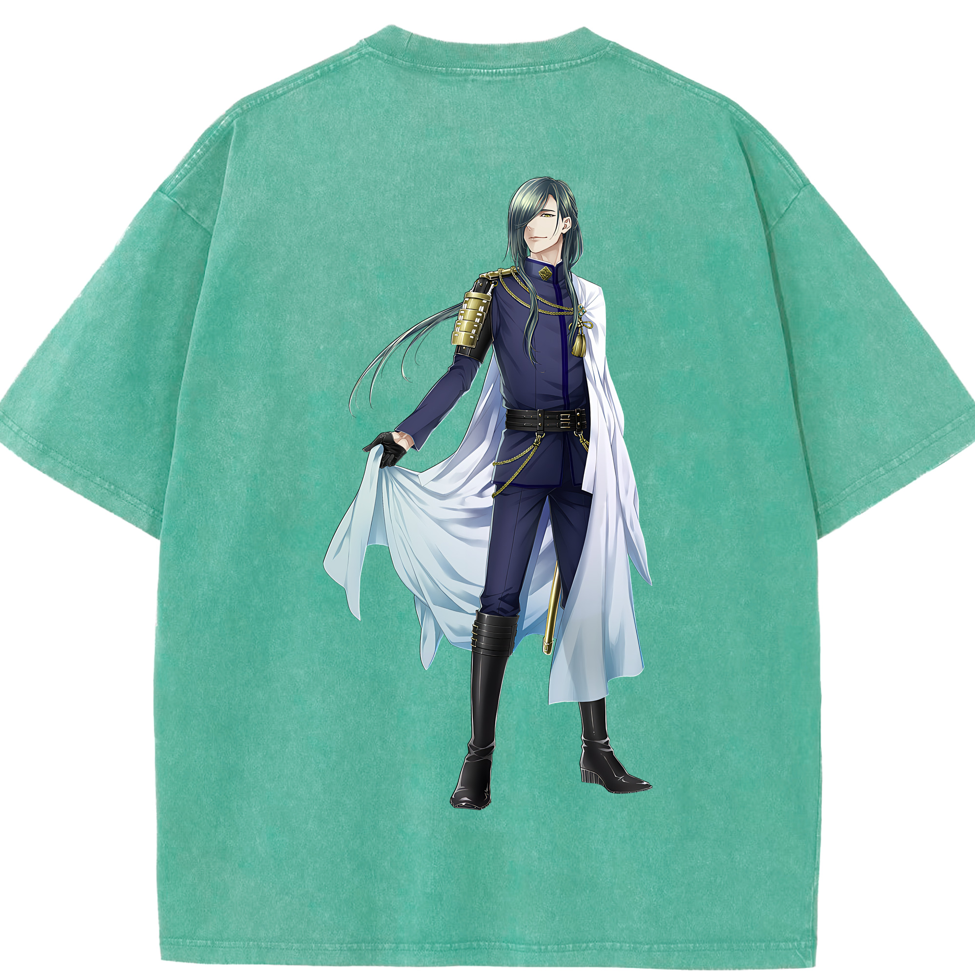 （画像用） 刀剣乱舞 Touken Ranbu 綿100% ヴィンテージ風 半袖Tシャツ（背面プリント）